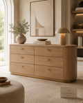 Lumora™ Oak Six-Drawer Dresser
